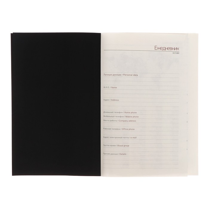 700-nw Ежедневник недатированный А5, 136 листов SENATE, обложка искусственная кожа, магнитный хлястик, сменный блок, серый — изображение 9