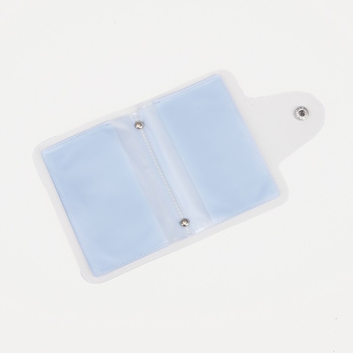 700-nw Визитница на кнопке, 24 карты, цвет белый — изображение 3