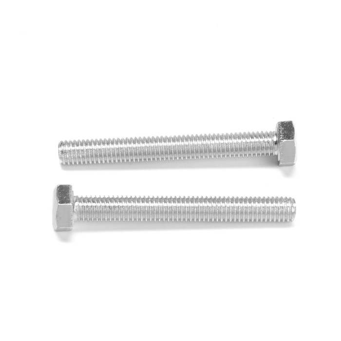 700-nw Болт СТРОЙБАТ, с шестигранной головкой, оцинкованный, DIN933, М5х40 мм, 60 шт — изображение 3
