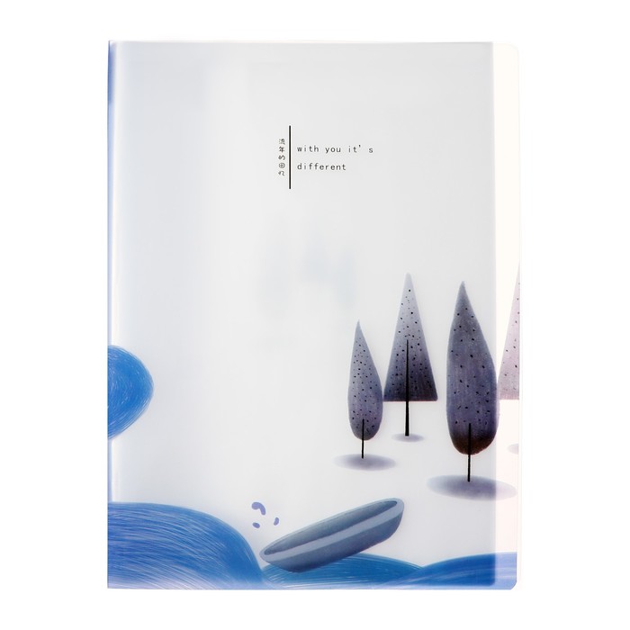 700-nw Папка формат А4, с 30 прозрачными файлами "Река", МИКС — изображение 4