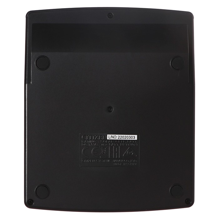 700-nw Калькулятор настольный Citizen "SDC-805NR", 8-разрядный, 105 х 120 х 21 мм, двойное питание, компактный, чёрный — изображение 8