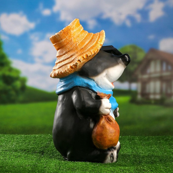 700-nw Садовый фонарь "Крот с фонарем" 42см — изображение 4