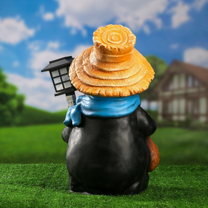 700-nw Садовый фонарь "Крот с фонарем" 42см — изображение 5