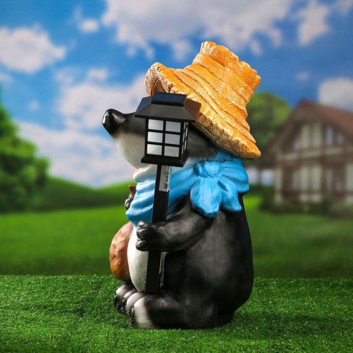 700-nw Садовый фонарь "Крот с фонарем" 42см — изображение 6