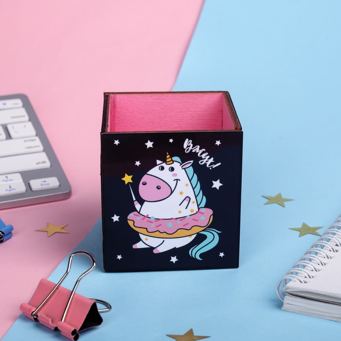 700-nw Органайзер для канцтоваров "Вжух" единорог — изображение 4