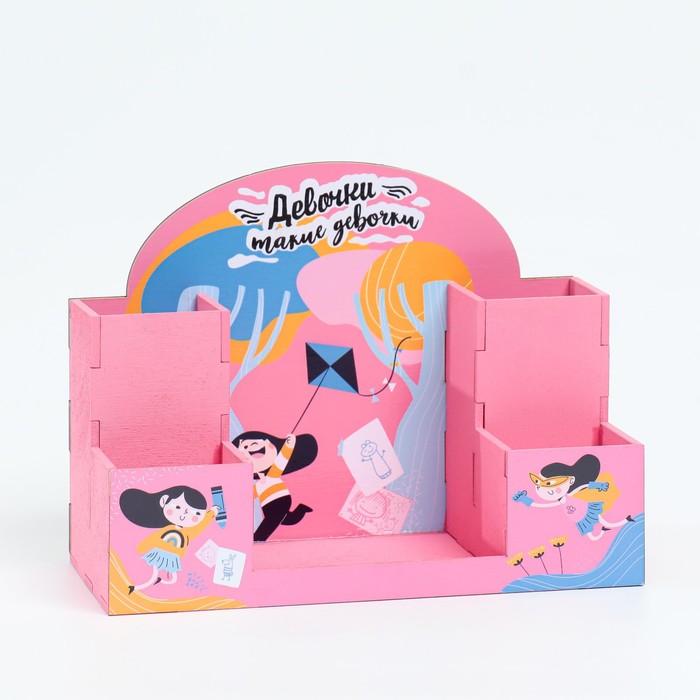 700-nw Органайзер для канцелярии "Девочки такие девочки" 20х15х10 см — изображение 2