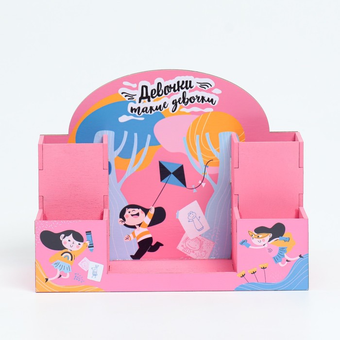 700-nw Органайзер для канцелярии "Девочки такие девочки" 20х15х10 см — изображение 3