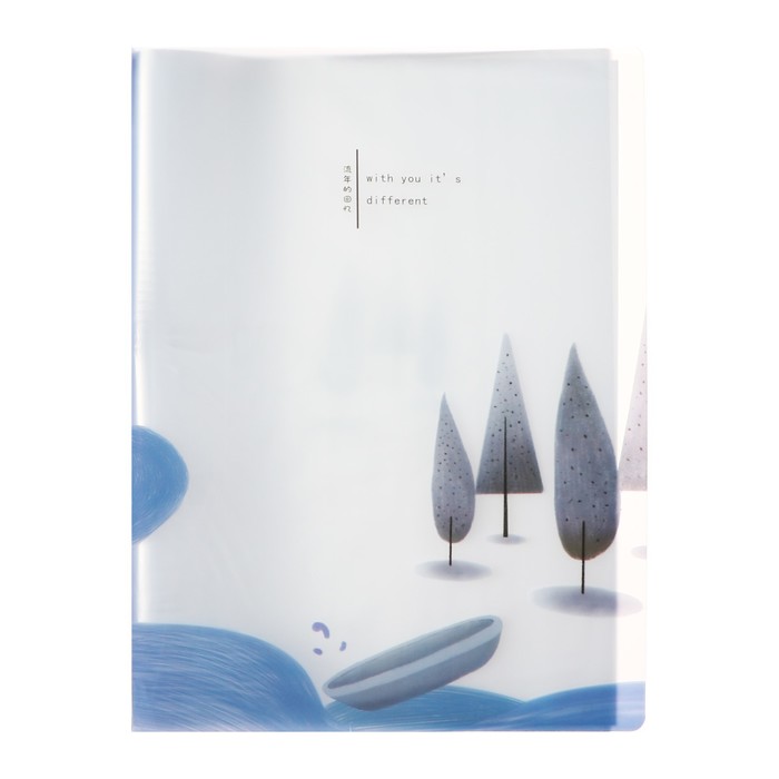 700-nw Папка формат А4, с 40 прозрачными файлами "Река", МИКС — изображение 2