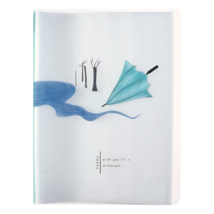 700-nw Папка формат А4, с 40 прозрачными файлами "Река", МИКС — изображение 3