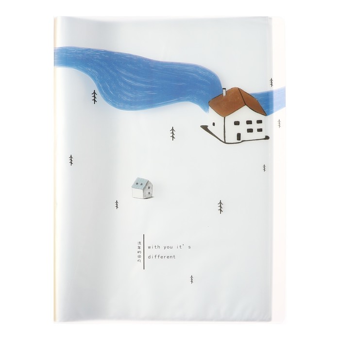 700-nw Папка формат А4, с 40 прозрачными файлами "Река", МИКС — изображение 4