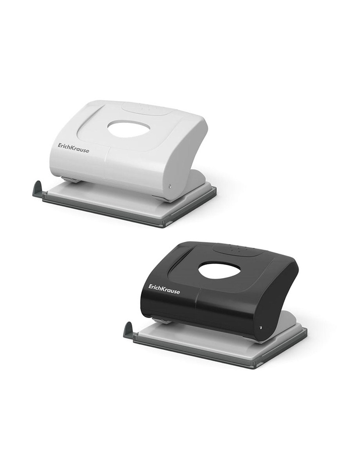 700-nw Дырокол ErichKrause Elegance, до 20 листов, диаметр прокола 5.5 мм, расстояние между проколами 80 мм, МИКС — изображение 5