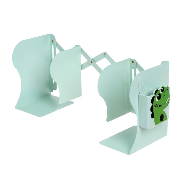 700-nw Подставка для книг металлическая deVENTE, 190 х 147 х 90 мм, телескопическая, с подставкой для пишущих принадлежностей — изображение 2