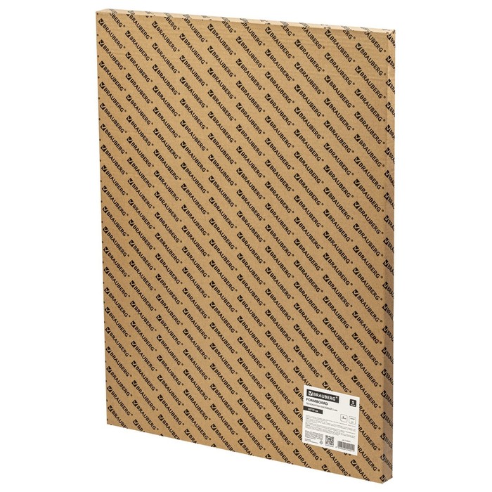 700-nw Пенокартон 5 мм, В2, 50 х 70 см, матовый, НАБОР 5 листов, BRAUBERG, 110 г/м2, белый, 112471 — изображение 5