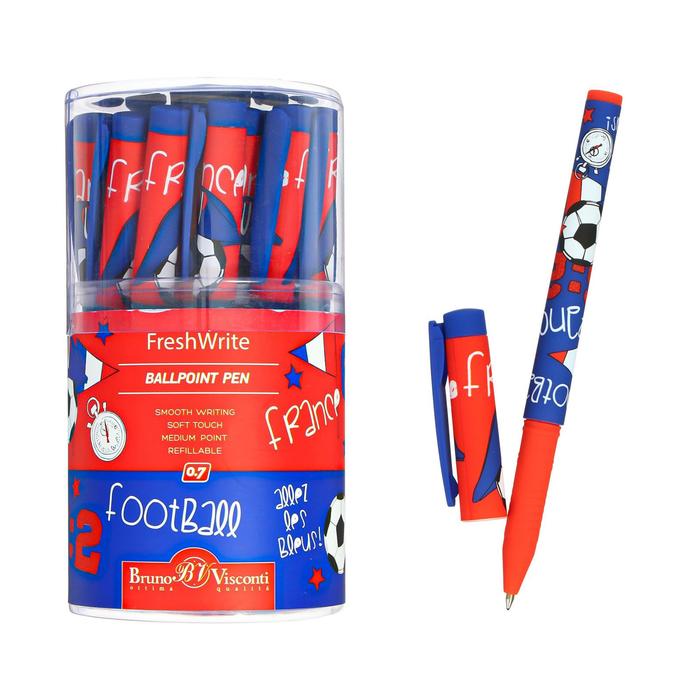 Ручка шариковая FreshWrite &quot;Футбол.Чемпионы.Франция&quot;, 0,7 мм, синие чернила