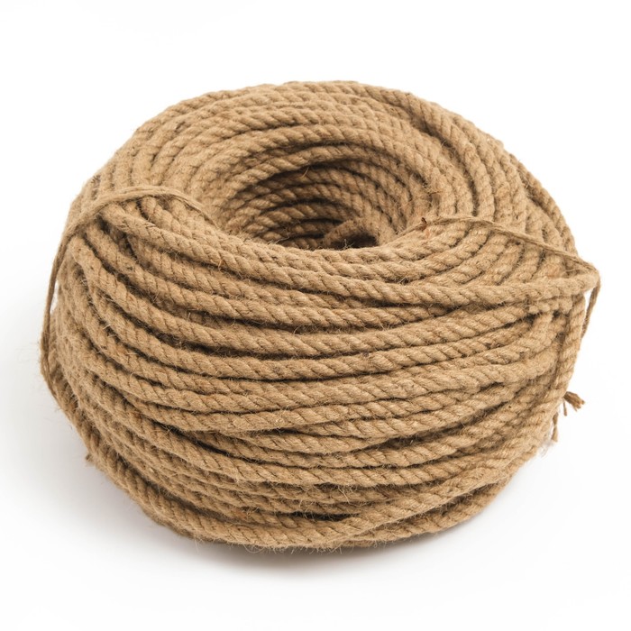 700-nw Канат джутовый кручёный 10 мм, бухта (100 м) — изображение 4