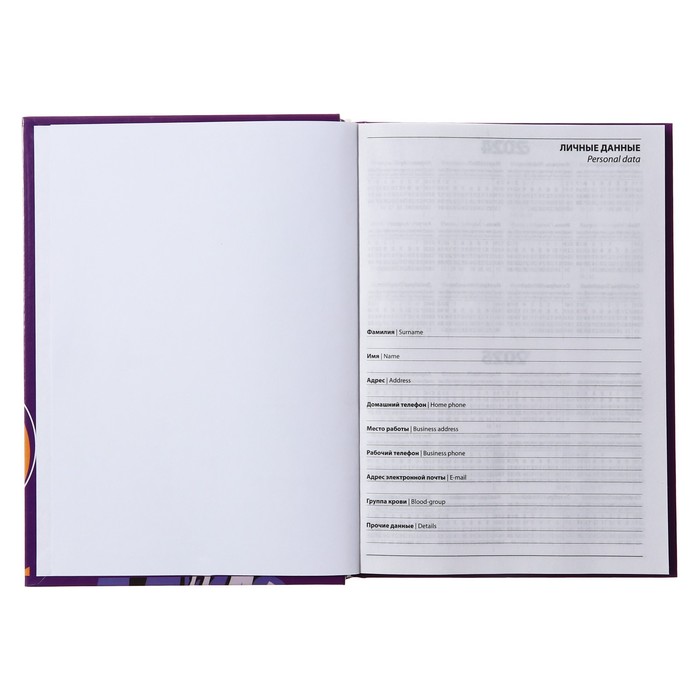 700-nw Ежедневник полудатированный на сшивке, А5 160 листов, картон 7БЦ, Аниме. Парень, глянцевая ламинация — изображение 3