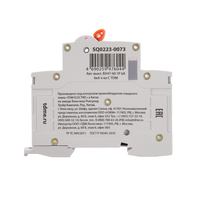 700-nw Выключатель автоматический TDM ВА47-60, 1п, 6 А, 6 кА, С, SQ0223-0073 — изображение 5