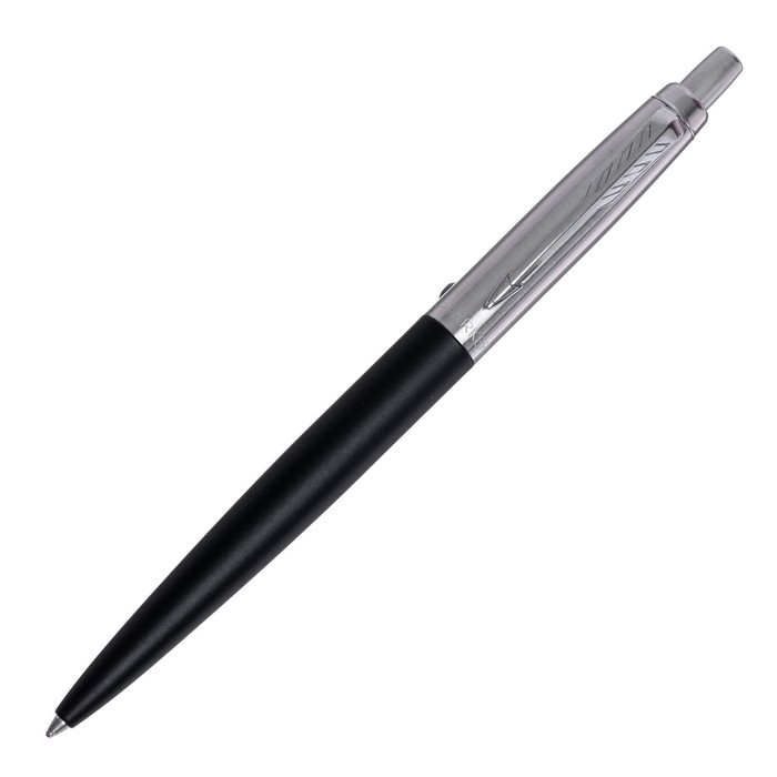 700-nw Ручка шариковая Parker Jotter XL K69 Matte Black CT M, корпус из нержавеющей стали, синие чернила — изображение 2