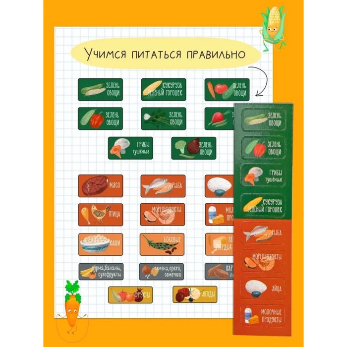 700-nw Детский магнитный игра-мотиватор "Моя тарелка" 22 х 29 см — изображение 6