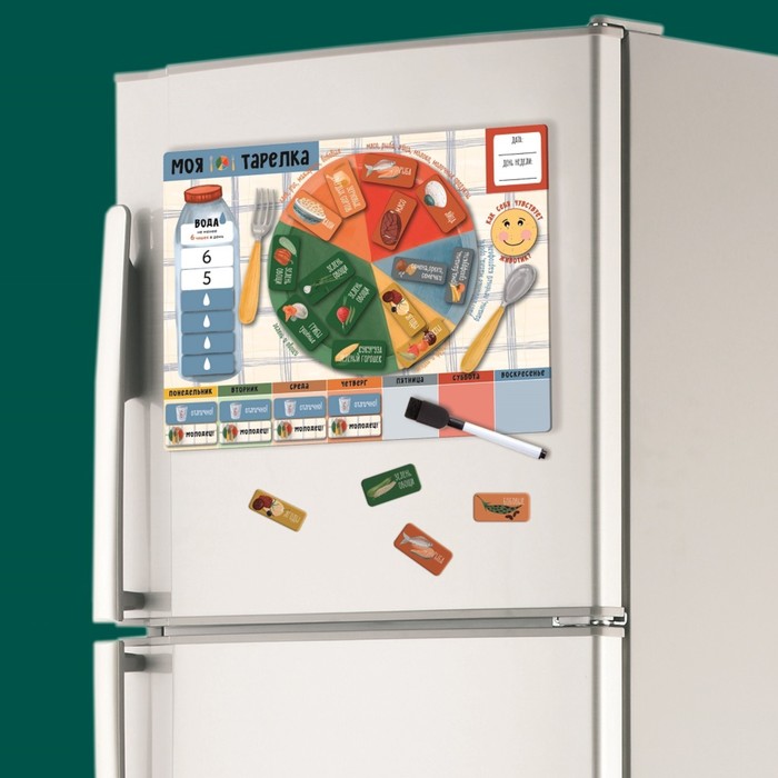 700-nw Детский магнитный игра-мотиватор "Моя тарелка" 22 х 29 см — изображение 8