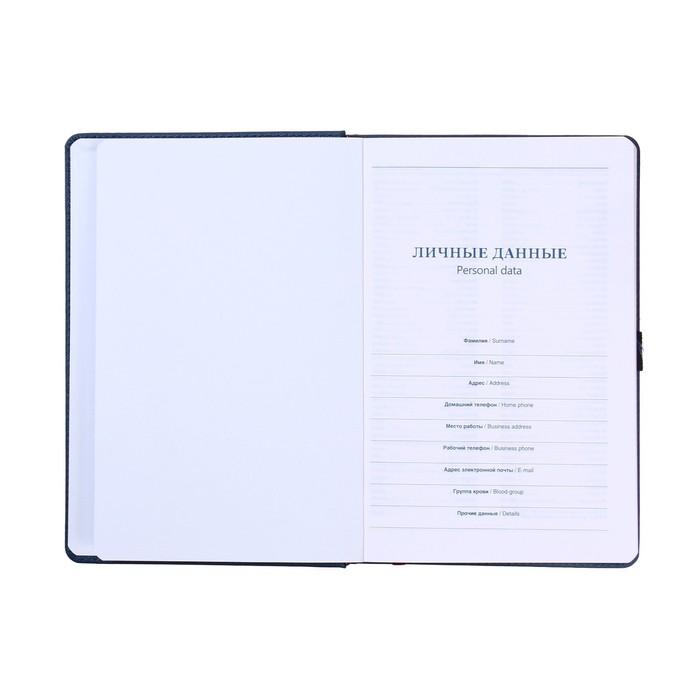 700-nw Ежедневник недатированный, обложка ПВХ, формат А5, 140 л, клетка, с хлястиком, МИКС — изображение 5