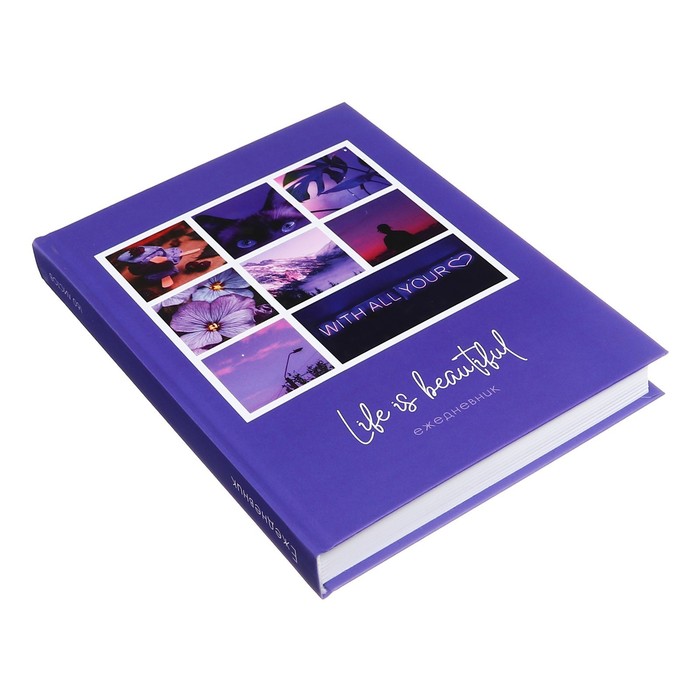 700-nw Ежедневник недатированный на сшивке А5 160 листов, картон 7БЦ, матовая ламинация "Моменты. Коллаж" — изображение 3