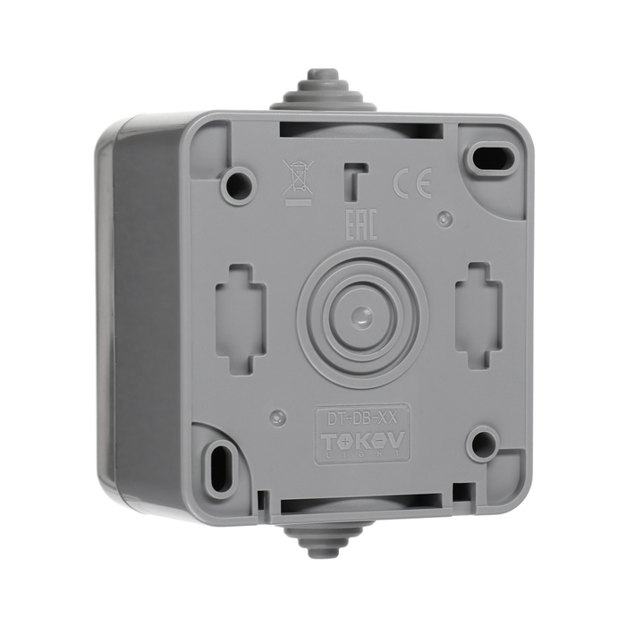 700-nw Кнопка звонка ОП Dita IP54 10А 250В сер. TOKOV ELECTRIC TKL-DT-DB-C06-IP54 — изображение 2