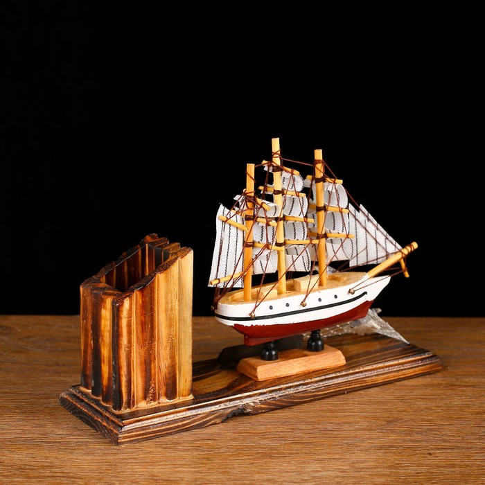 700-nw Набор настольный «Корабль мечты» с подставкой для ручек, 15 х 22 х 7 см — изображение 3