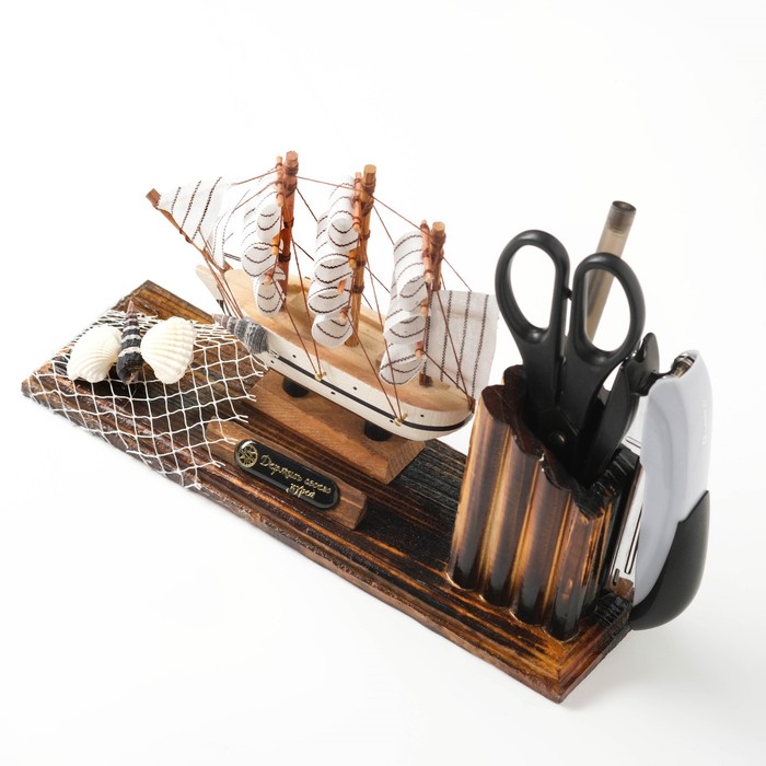 700-nw Набор настольный «Корабль мечты» с подставкой для ручек, 15 х 22 х 7 см — изображение 8