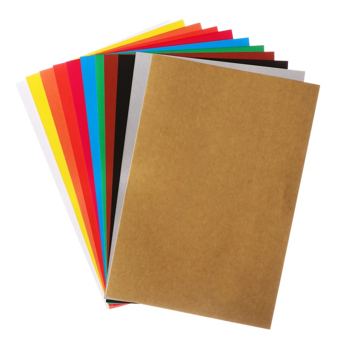 700-nw Набор для детского творчества А4, 10 листов картон белый мелованный +20 листов картон цветной мелованный + 20 листов бумага цветная — изображение 4