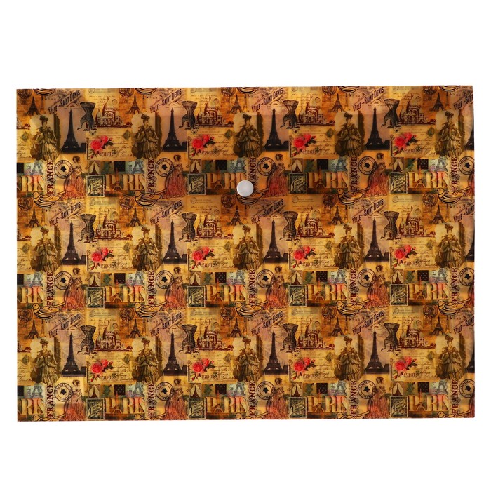 700-nw Набор папок-конвертов на кнопке А4, 180 мкр, 12 штук, МИКС — изображение 6