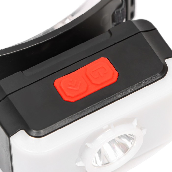 700-nw Фонарь налобный аккумуляторный, 10 Вт, 1200 мАч, XPG, LED, 3 режима, IP65, USB — изображение 4