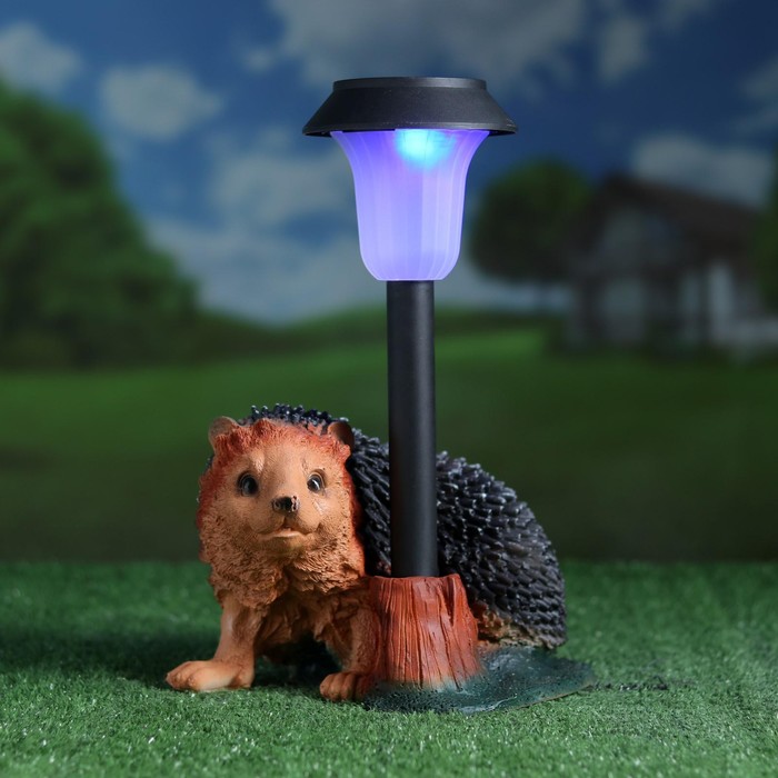 700-nw Садовый фонарь "Ёжик на ножках с фонарем" 25 см МИКС — изображение 4