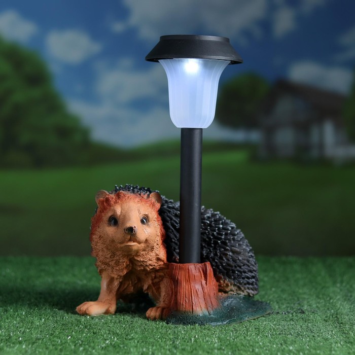 700-nw Садовый фонарь "Ёжик на ножках с фонарем" 25 см МИКС — изображение 5