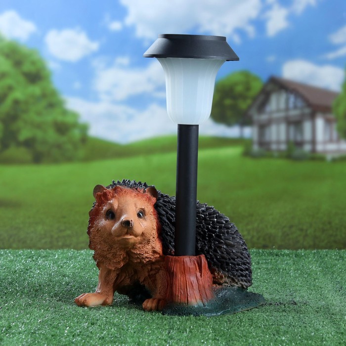 700-nw Садовый фонарь "Ёжик на ножках с фонарем" 25 см МИКС — изображение 6