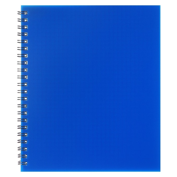 700-nw Тетрадь на гребне A5 48 листов в клетку Calligrata Синяя, пластиковая обложка, блок офсет — изображение 2