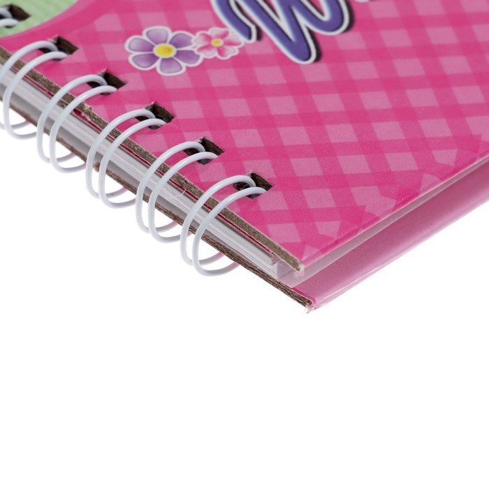 700-nw Записная книжка подарочная на замочке, А6+, 50 листов, линия, "Бабочка", МИКС — изображение 4