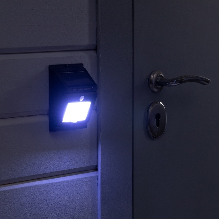 Светильник на солнечной батарее &quot;СТАРТ&quot;, 10x5x13 см, 20LED, IP65, поворотный, БЕЛЫЙ