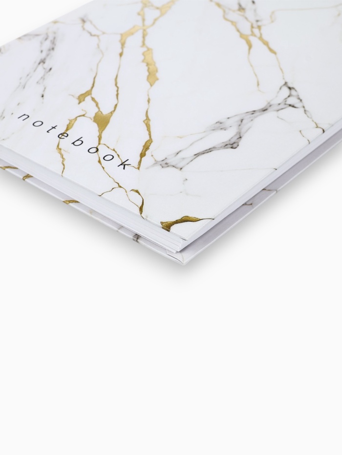 700-nw Ежедневник в твердой обложке А5, 80 листов "Белый мрамор" — изображение 2