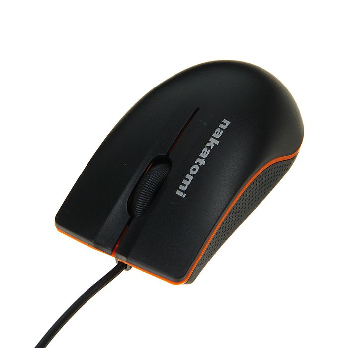 700-nw Мышь Nakatomi MON-03U Navigator, проводная, оптическая, 1200 dpi, USB, чёрная — изображение 2