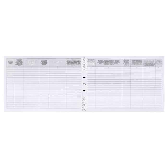 700-nw Журнал учета проверок юридических лиц и ИП, А4, 50 листов на гребне, обложка мелованный картон, УФ-лак, блок офсет — изображение 4