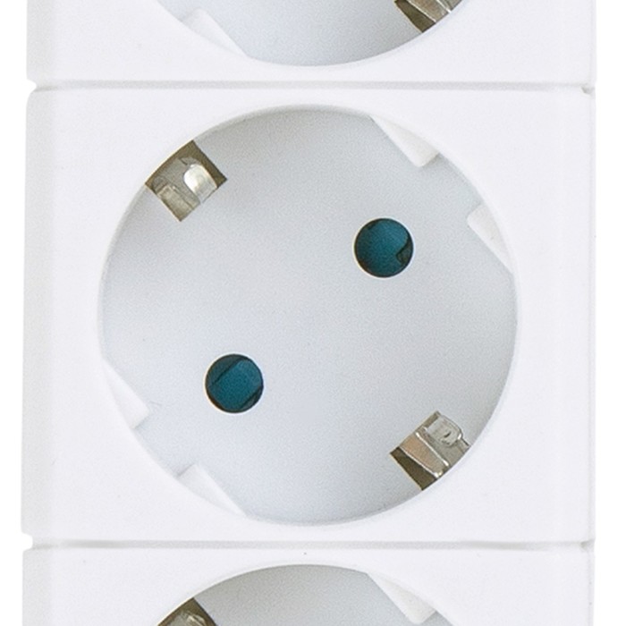 700-nw Сетевой фильтр duwi, 5 розеток, 5 м, 10 А, ПВС 3х0.75 мм2, с з/к, 2 USB, со шторками, белый — изображение 5