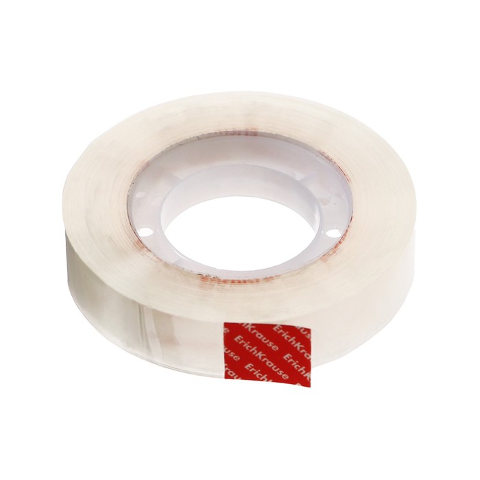 700-nw Клейкая лента канцелярская, 12 мм х 33 метра, ErichKrause Crystal, суперпрозрачная, в коробке, с европодвесом — изображение 5