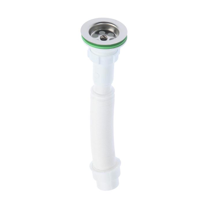 Гофросифон Akvater, 1 1/4&quot; х 40/50 мм, универсальный, L=450-840 мм