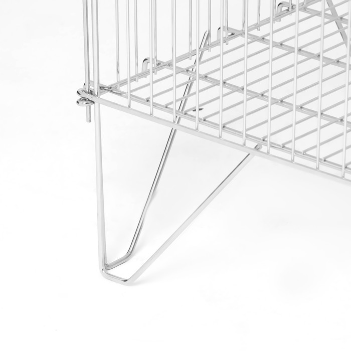 700-nw Корзина-накопитель, разборная, 82 х 62 х 80 см, цвет хром — изображение 2