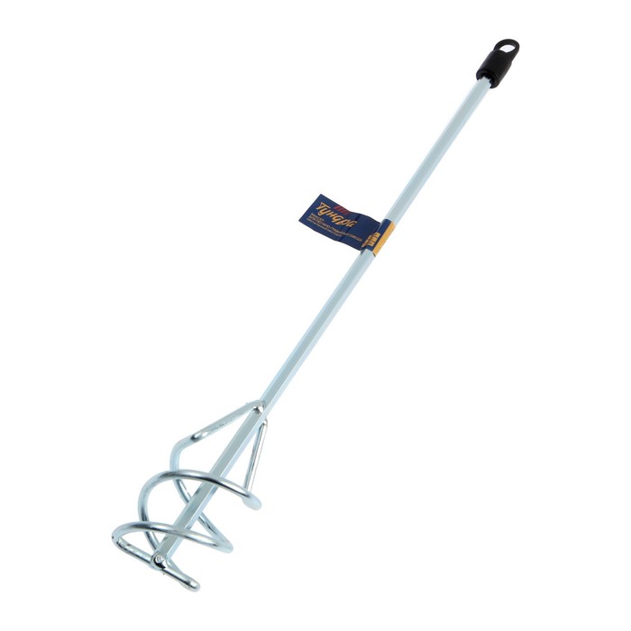 700-nw Миксер для песчано-гравийных смесей ТУНДРА, оцинкованный, шестигранный хвост., 60х8х400 мм — изображение 2