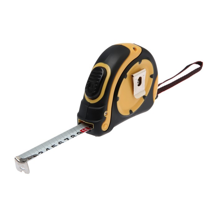 700-nw Рулетка ТУНДРА, двухкомпонентный корпус, автостоп, 10 м х 25 мм — изображение 6