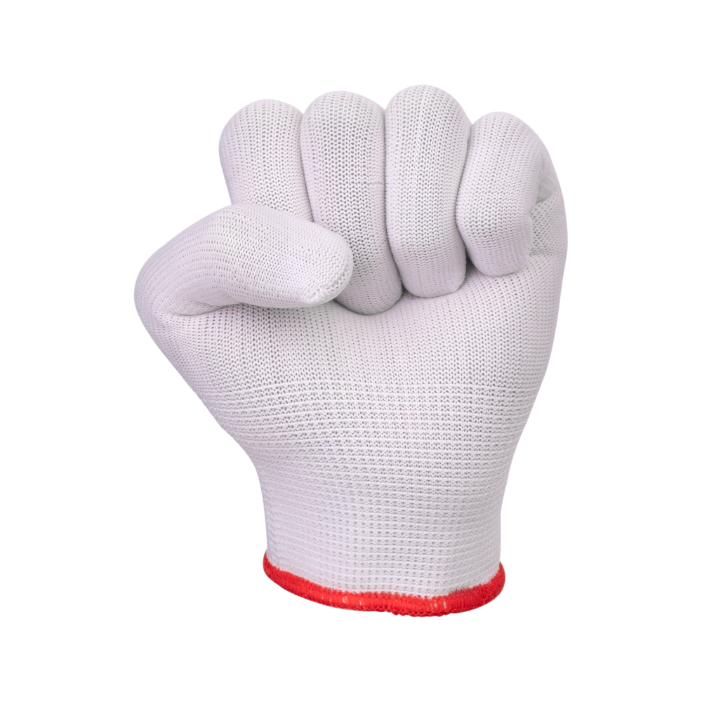 10006463-5 Перчатки нейлоновые без ПВХ, арт.1403 белые — изображение 6
