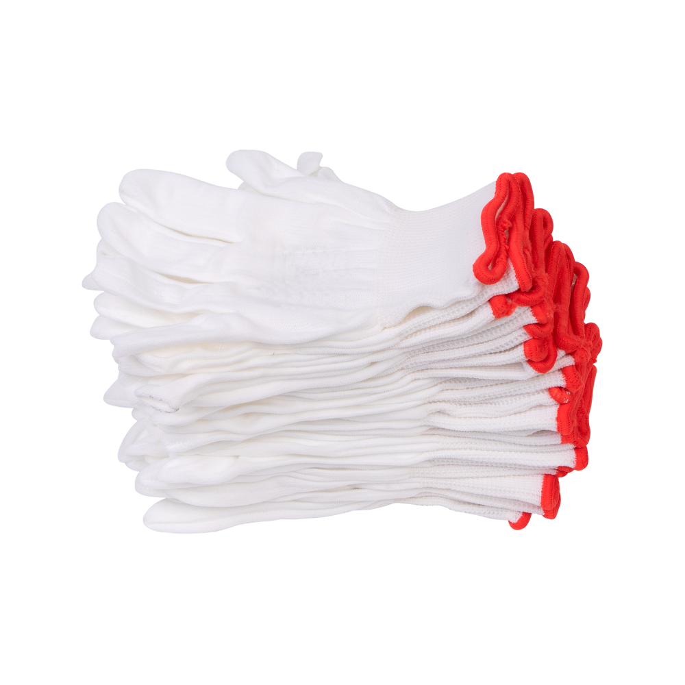 10006463-6 Перчатки нейлоновые без ПВХ, арт.1403 белые — изображение 7