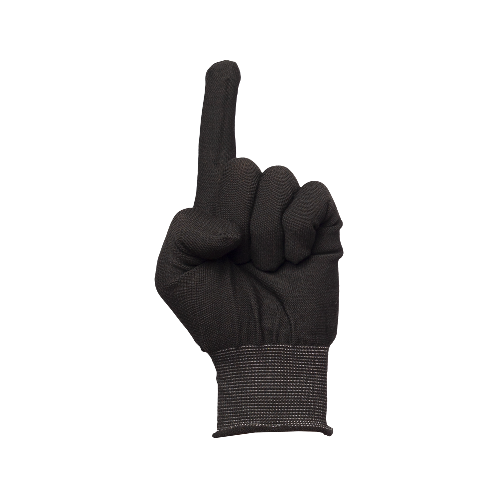 10007198-7 Перчатки нейлоновые без ПВХ, арт.1402 черные — изображение 8